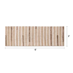 Henrik 2 x 6 Kitchen Runner - Beige Stripes