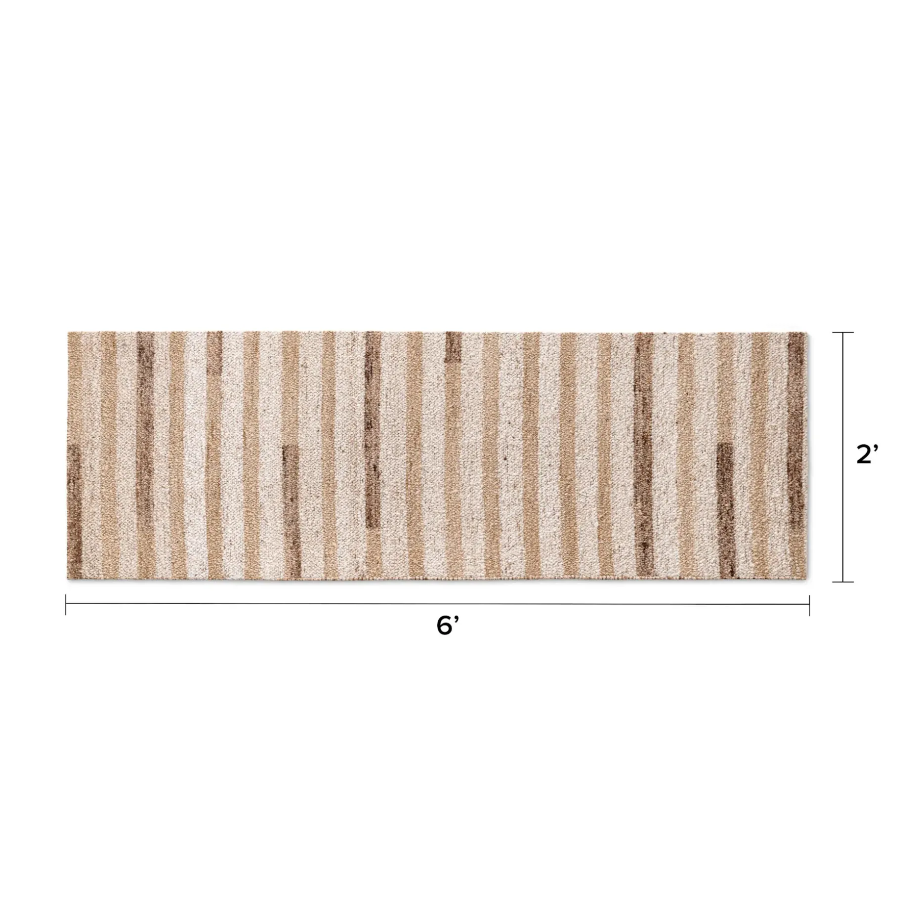 Henrik 2 x 6 Kitchen Runner - Beige Stripes
