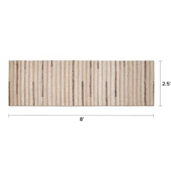 Henrik 2.5 x 8 Kitchen Runner - Beige Stripes