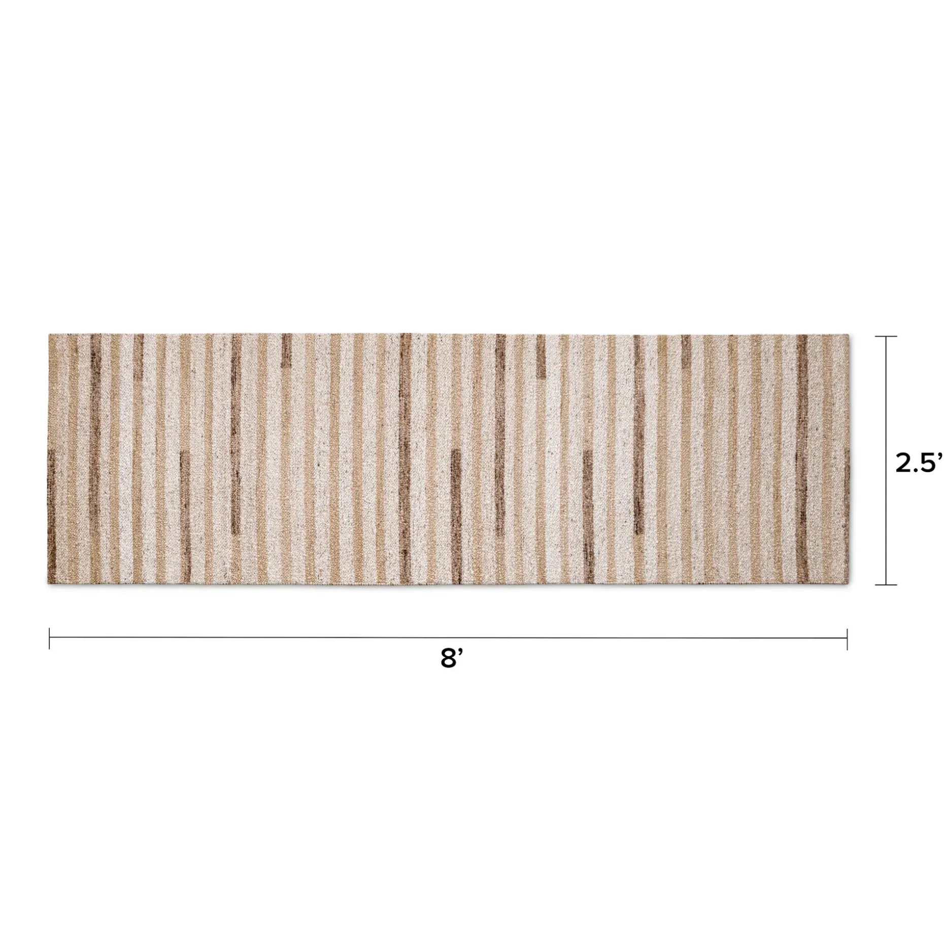 Henrik 2.5 x 8 Kitchen Runner - Beige Stripes