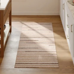 Henrik 2.5 x 8 Kitchen Runner - Beige Stripes