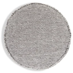 Hira 30" Pouf - Metal Gray
