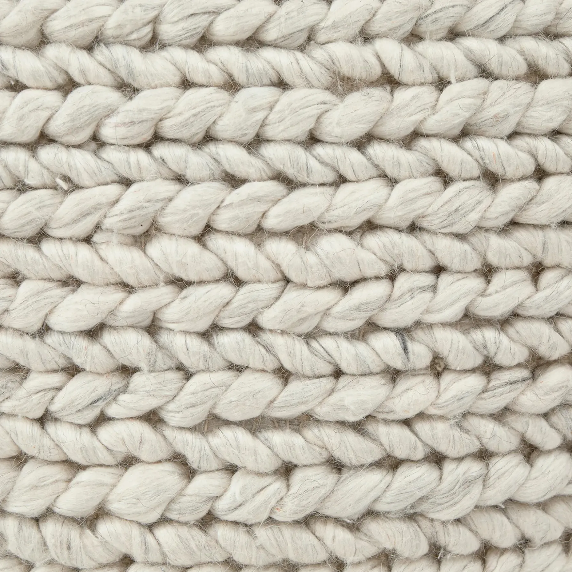 Hira 30" Pouf - Natural Ivory