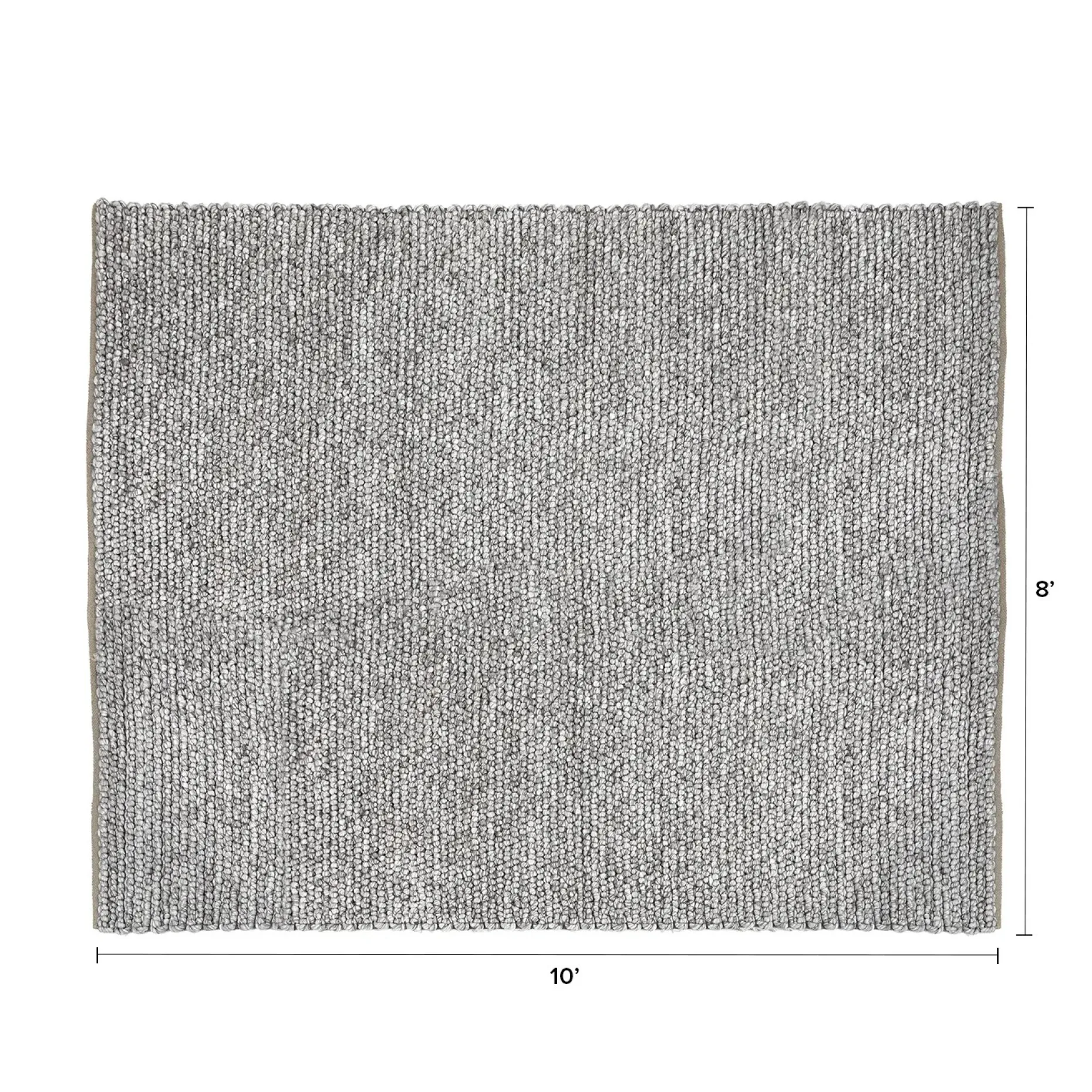 Hira 8 x 10 Rug - Metal Gray