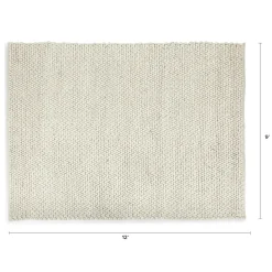 Hira 9 x 12 Rug - Natural Ivory