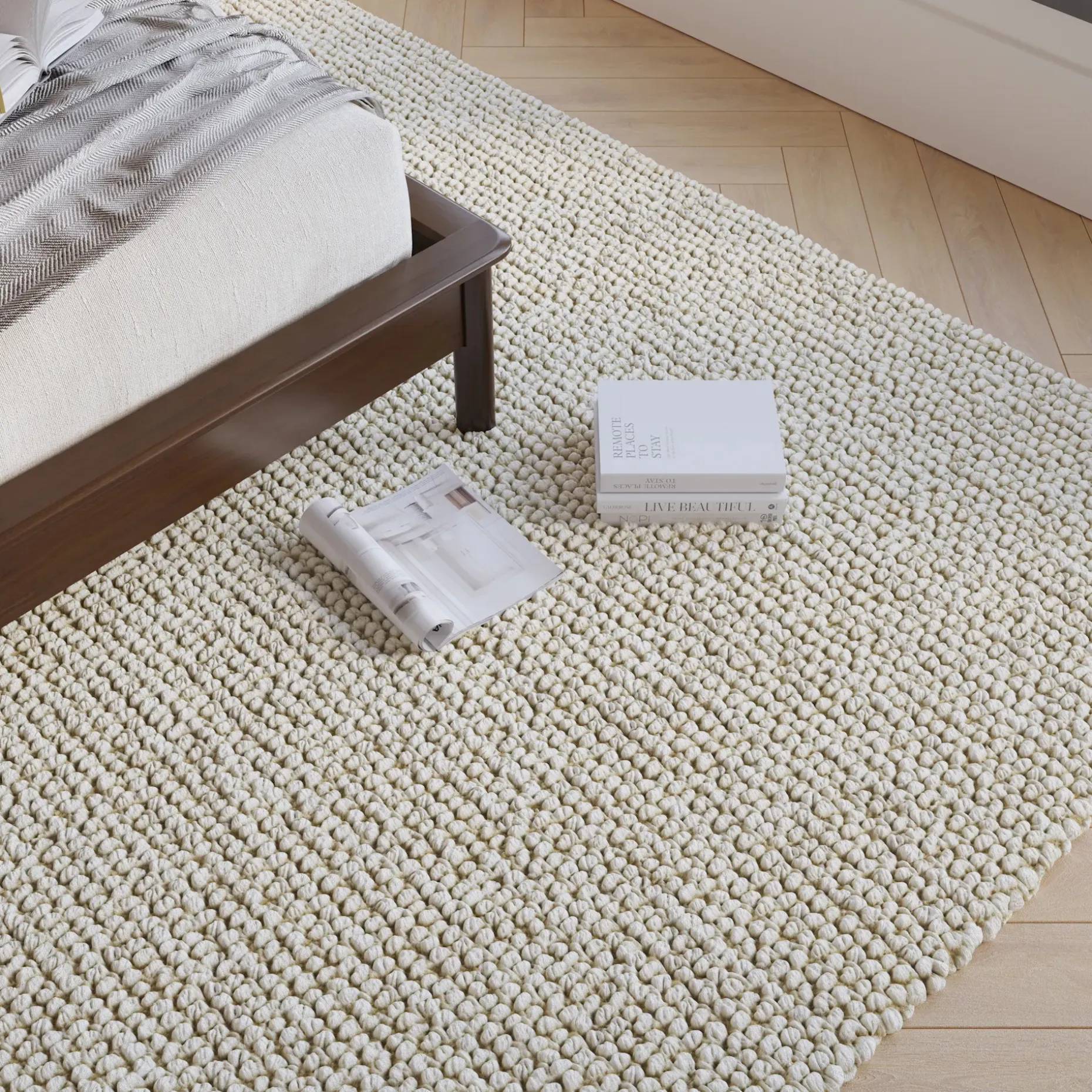 Hira 9 x 12 Rug - Natural Ivory