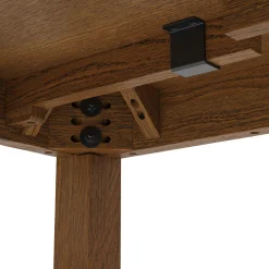 Holme 27" - 48" Drop Leaf Dining Table - Smoked Oak