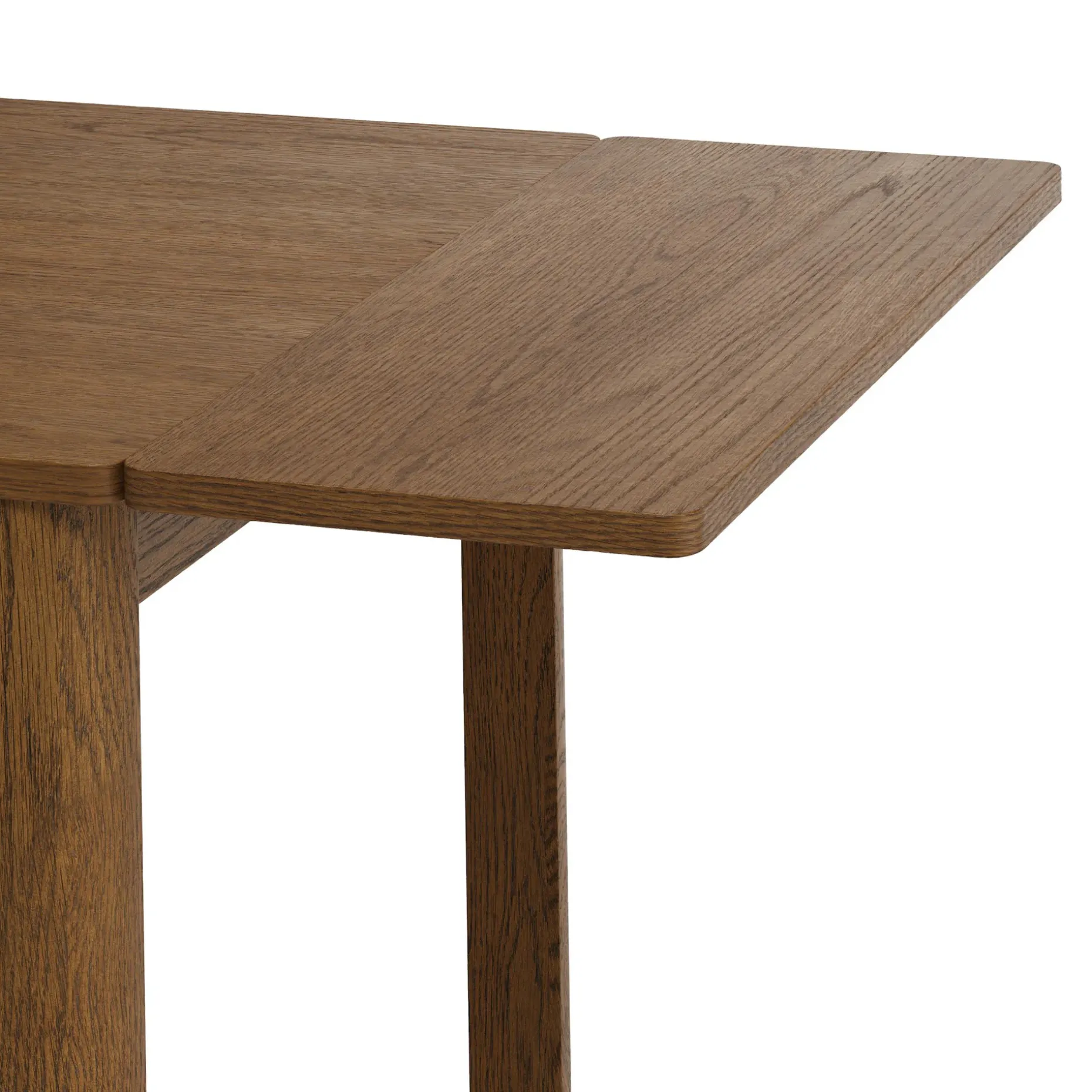 Holme 27" - 48" Drop Leaf Dining Table - Smoked Oak
