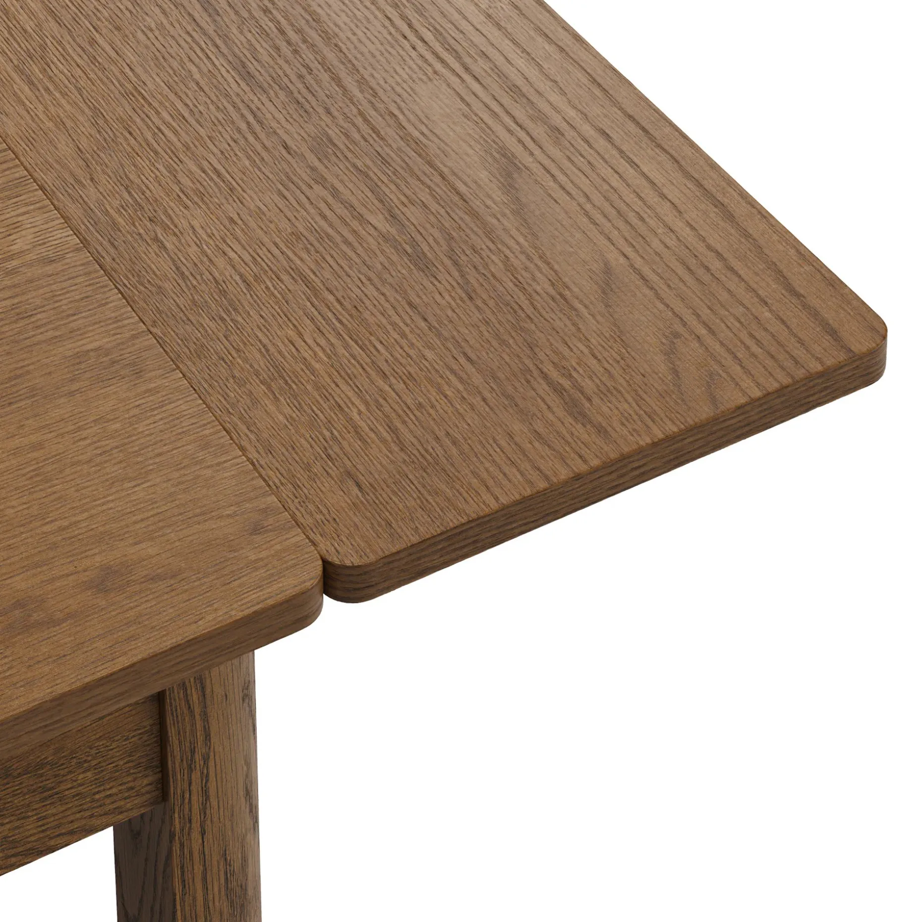 Holme 27" - 48" Drop Leaf Dining Table - Smoked Oak