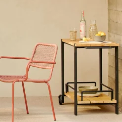 Hulst Outdoor Bar Cart - Teak