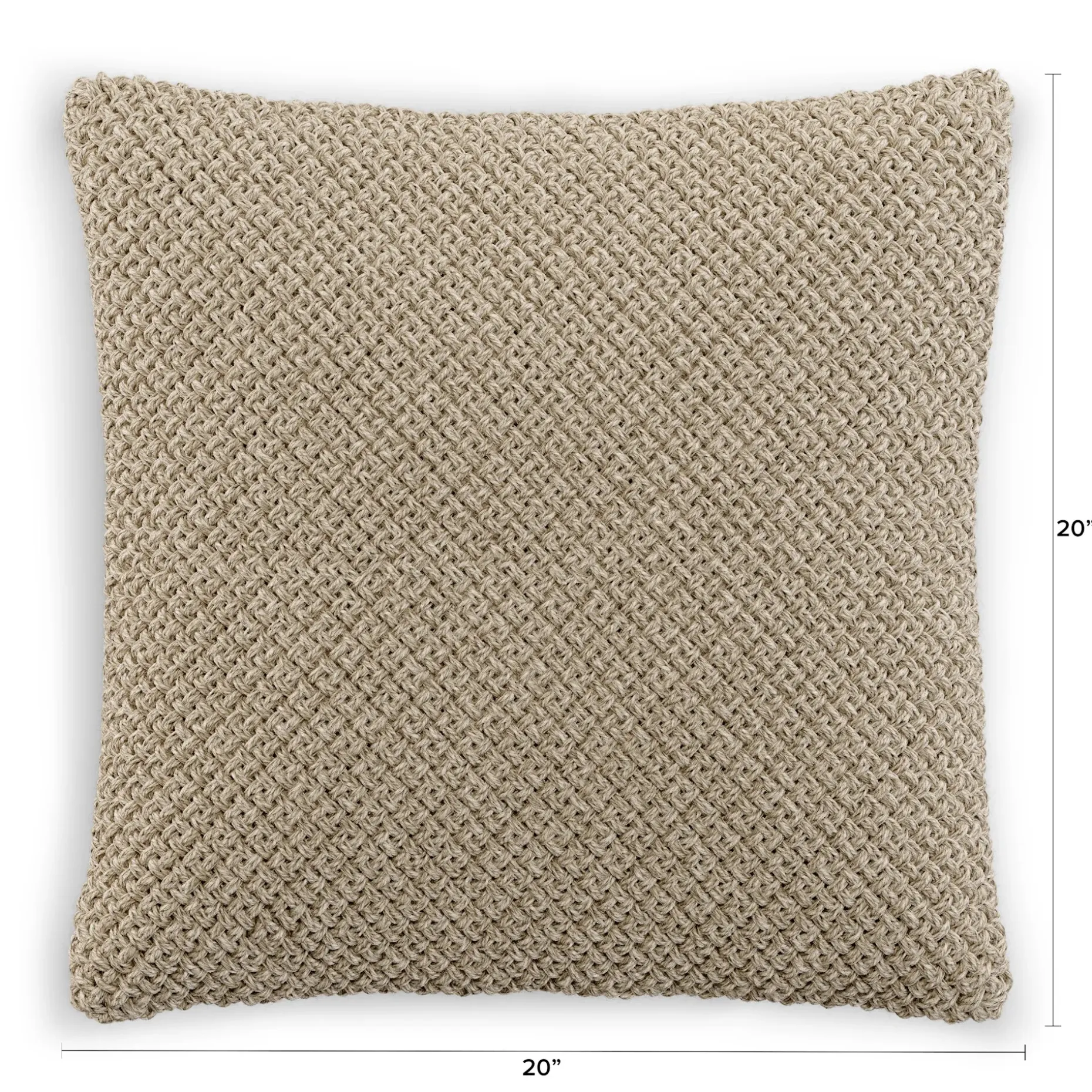 Irving Indoor/Outdoor Pillow - Natural Weave
