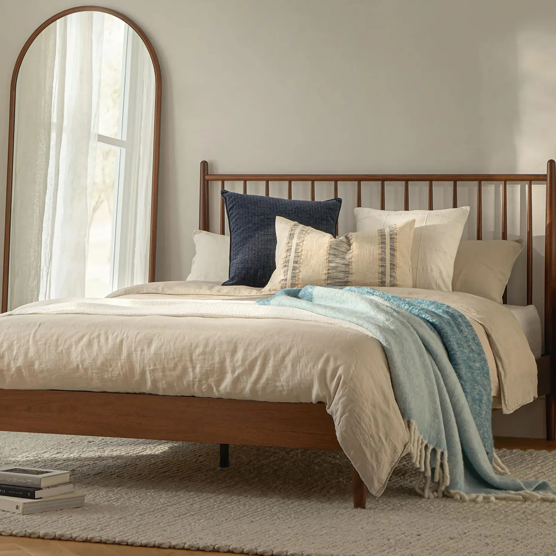 Jadara Throw - Peacock Blue