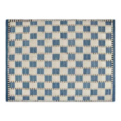 Jaris 8 x 10 Rug - Blue Quilt Checks