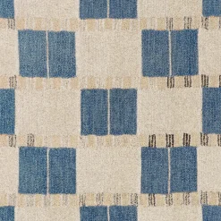 Jaris 9 x 12 Rug - Blue Quilt Checks