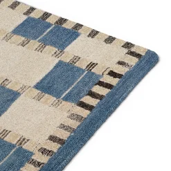 Jaris 5 x 8 Rug - Blue Quilt Checks