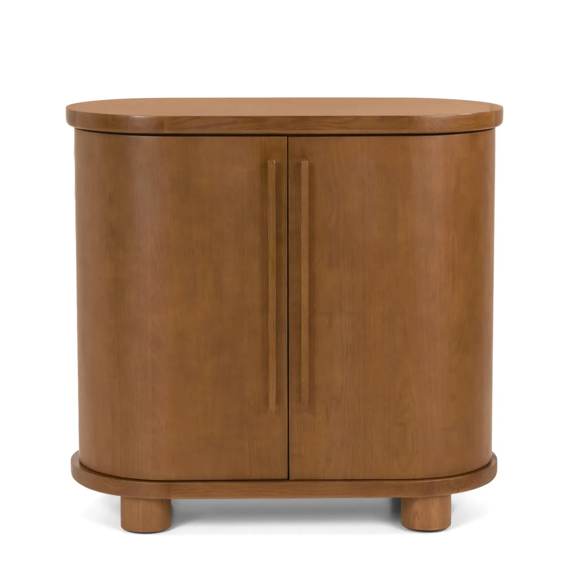 Jens 38" Bar Cabinet - Smoked Oak