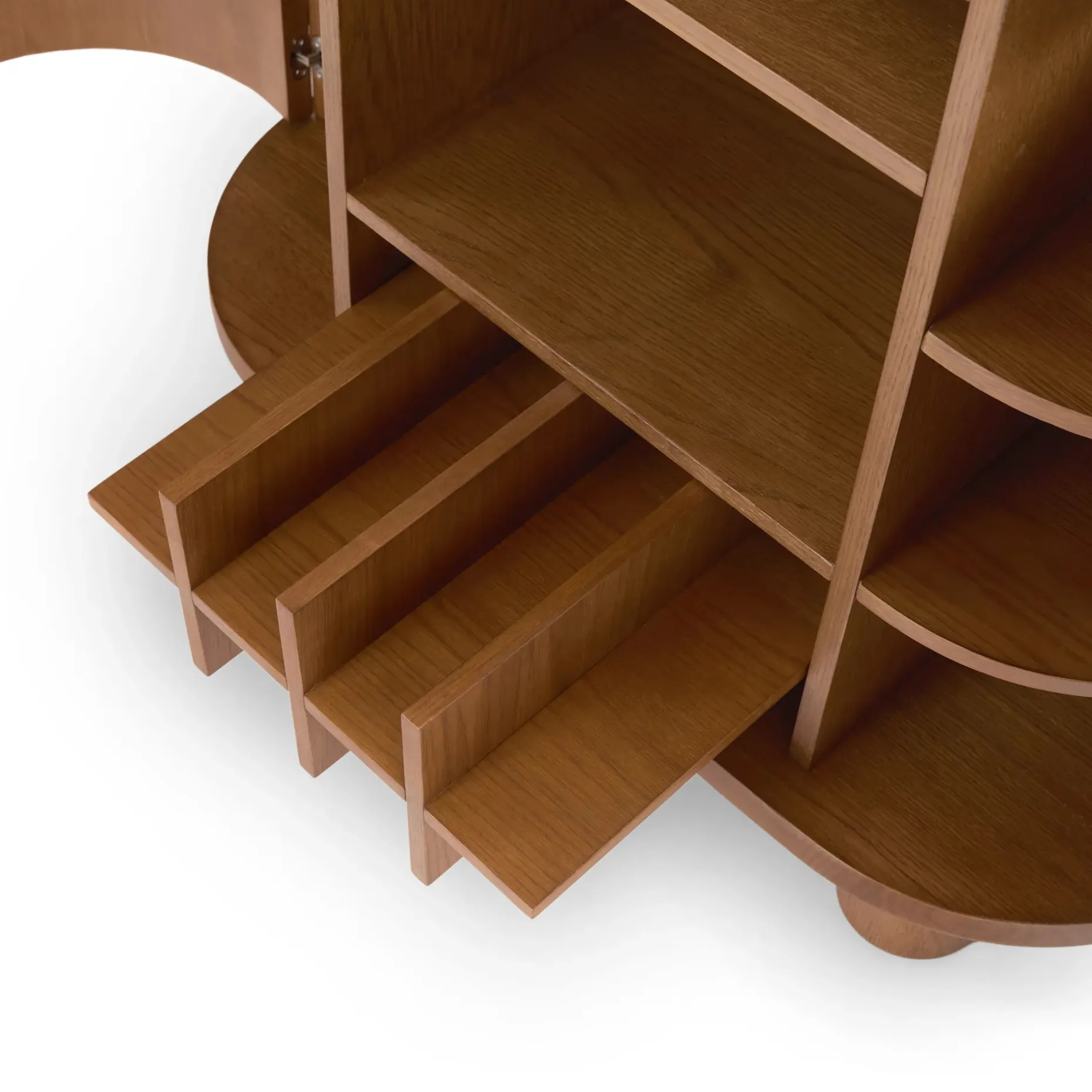 Jens 38" Bar Cabinet - Smoked Oak