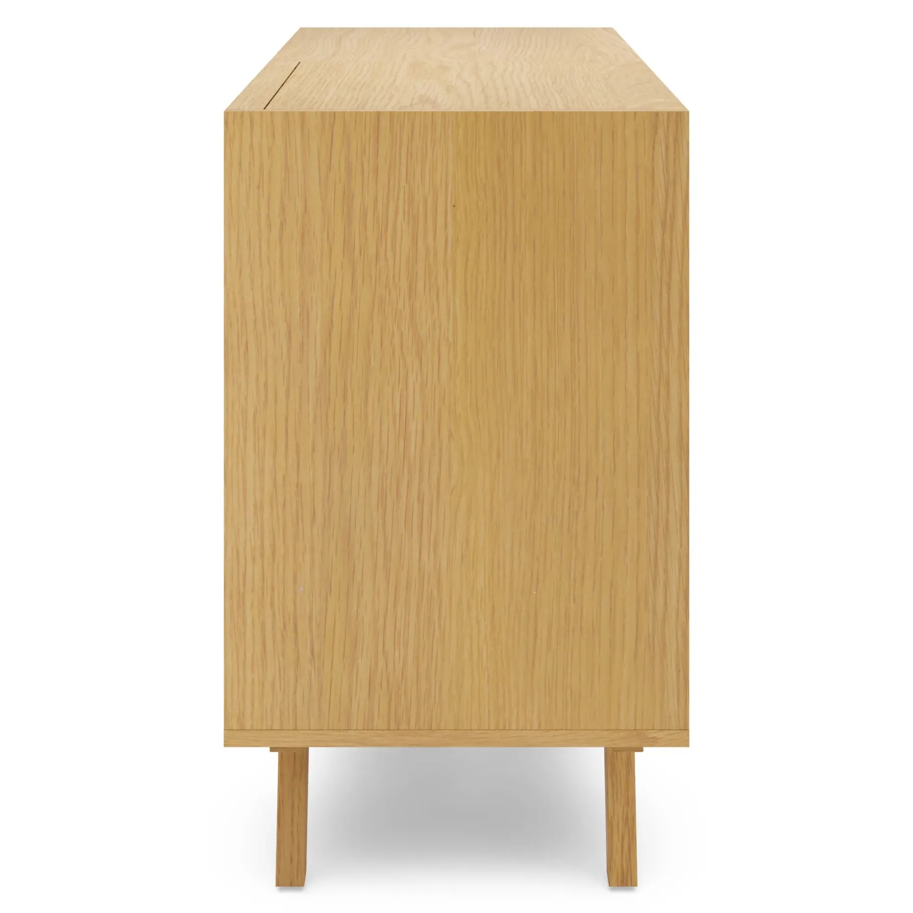 Jokuna 48" Vinyl Media Unit - Natural Oak
