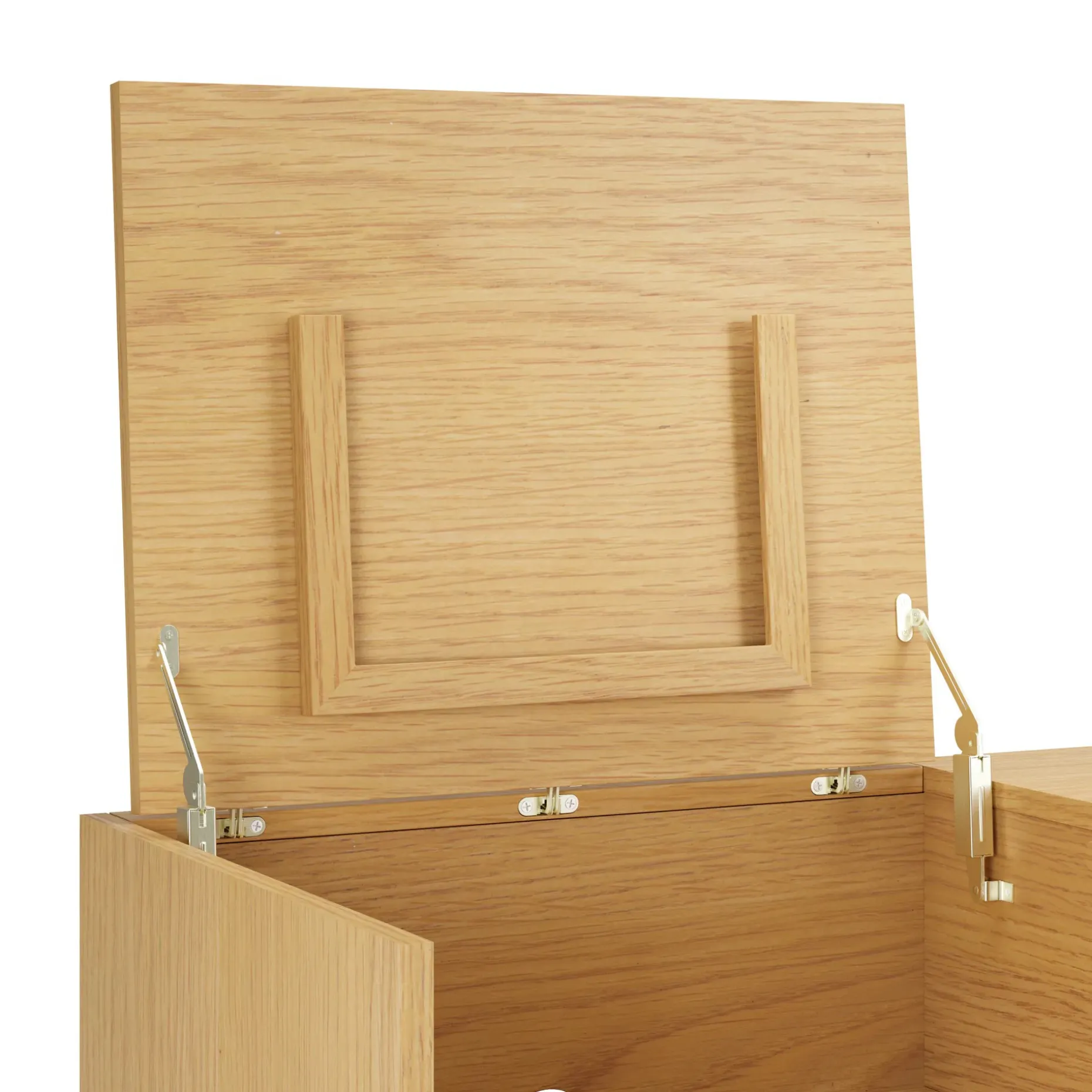 Jokuna 48" Vinyl Media Unit - Natural Oak