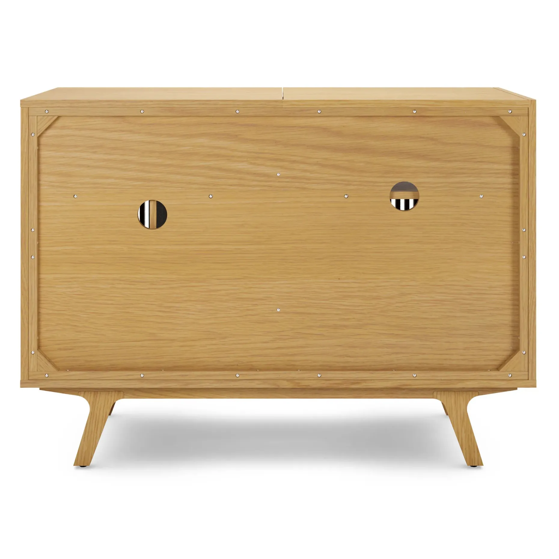 Jokuna 48" Vinyl Media Unit - Natural Oak