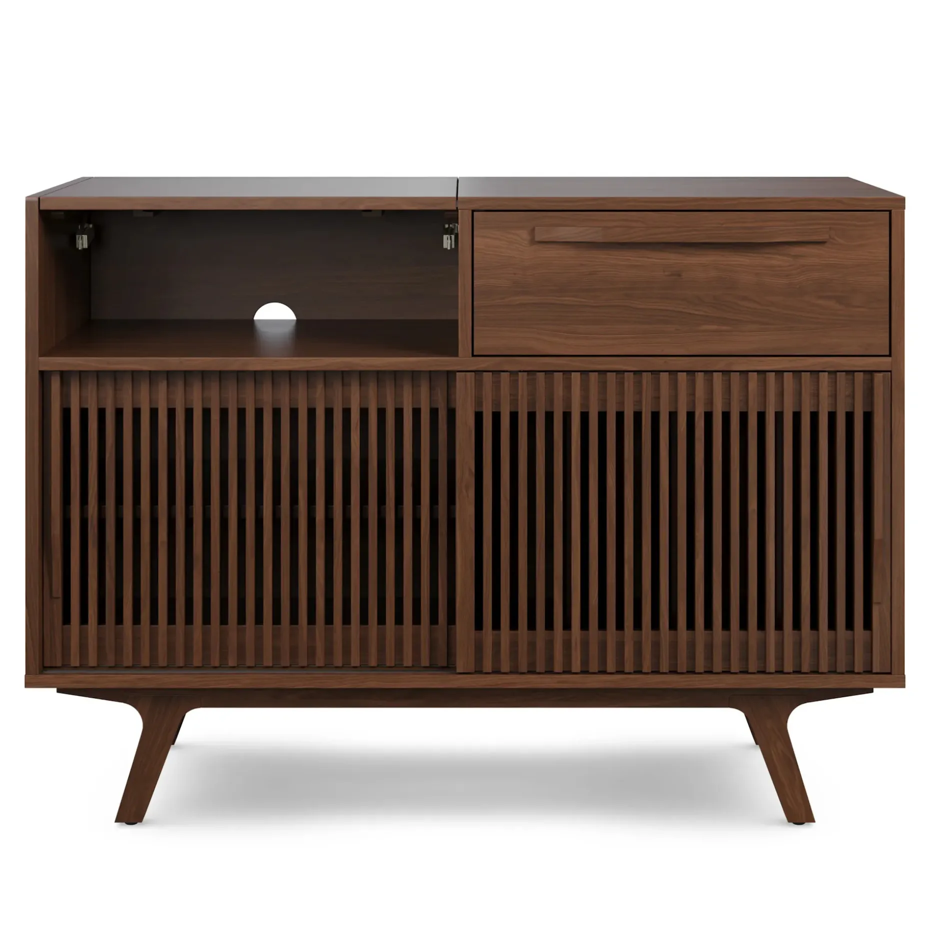 Jokuna 48" Vinyl Media Unit - Walnut