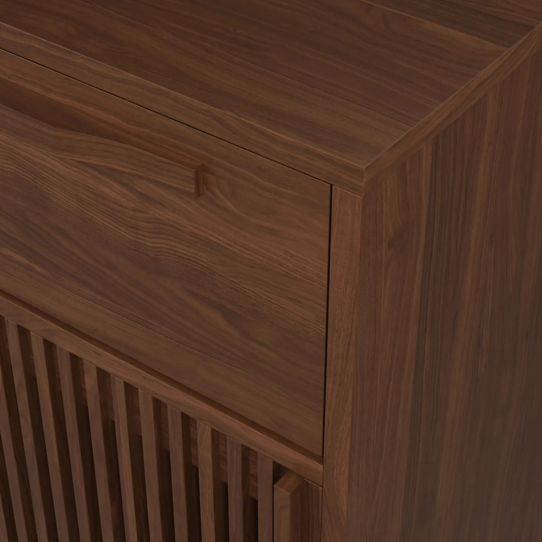 Jokuna 48" Vinyl Media Unit - Walnut