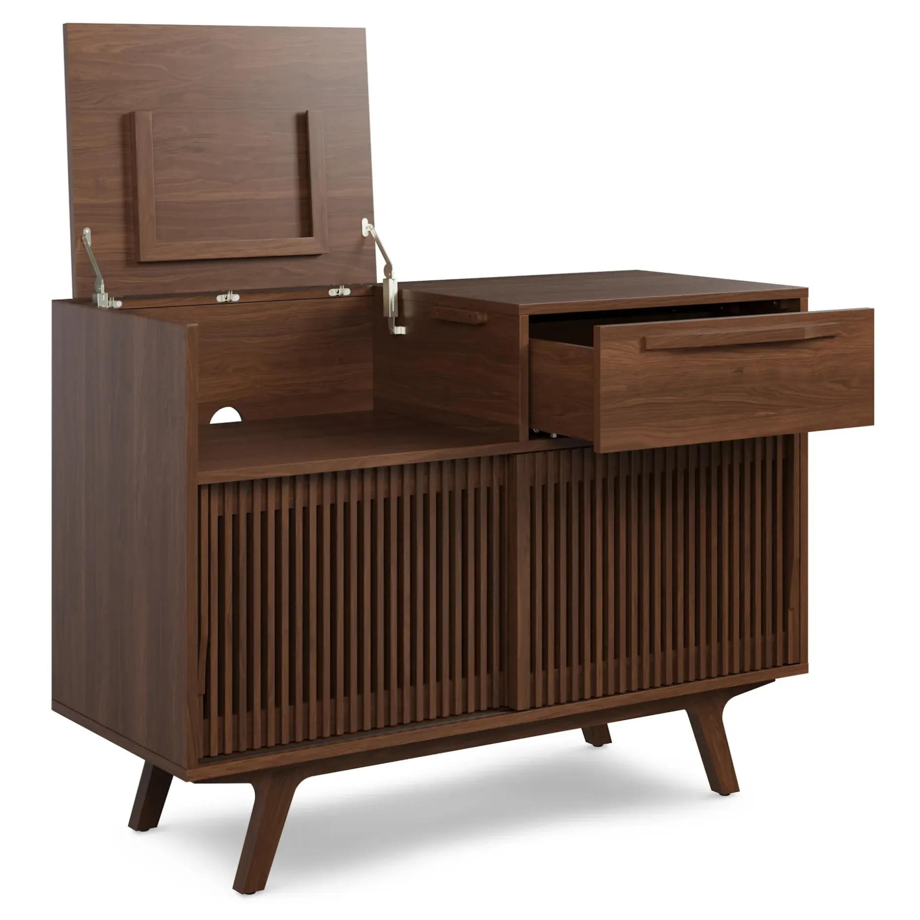 Jokuna 48" Vinyl Media Unit - Walnut