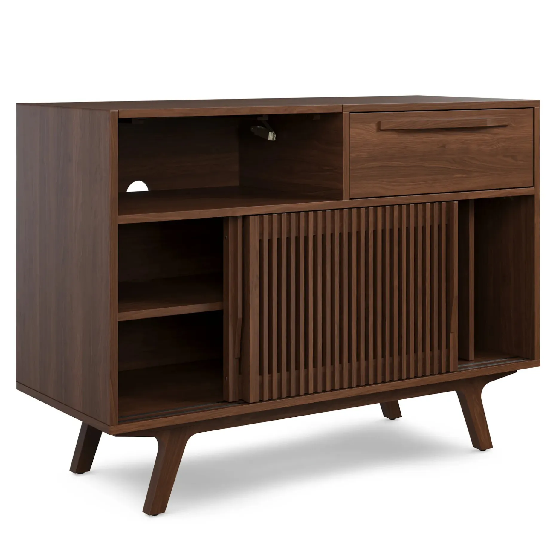 Jokuna 48" Vinyl Media Unit - Walnut