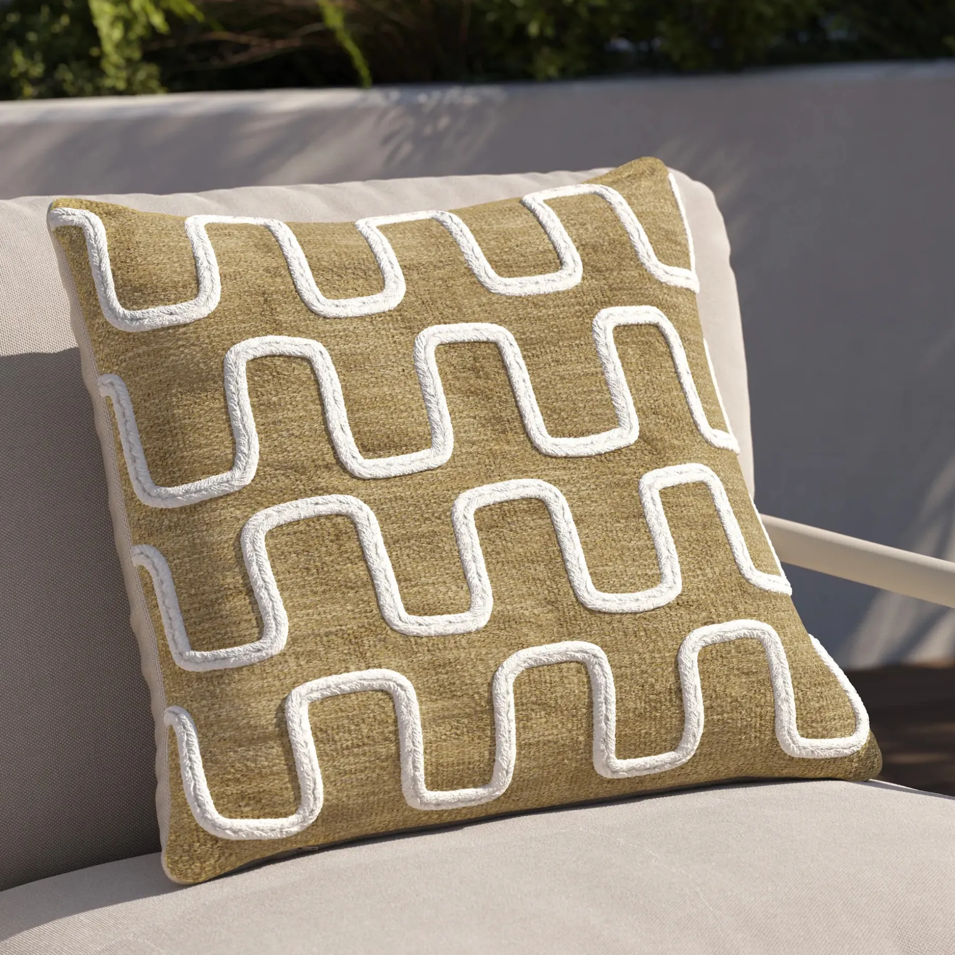 Jona Indoor/Outdoor Pillow - Almond Brown