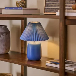Joplin Table Lamp - Ceramic Cerulean