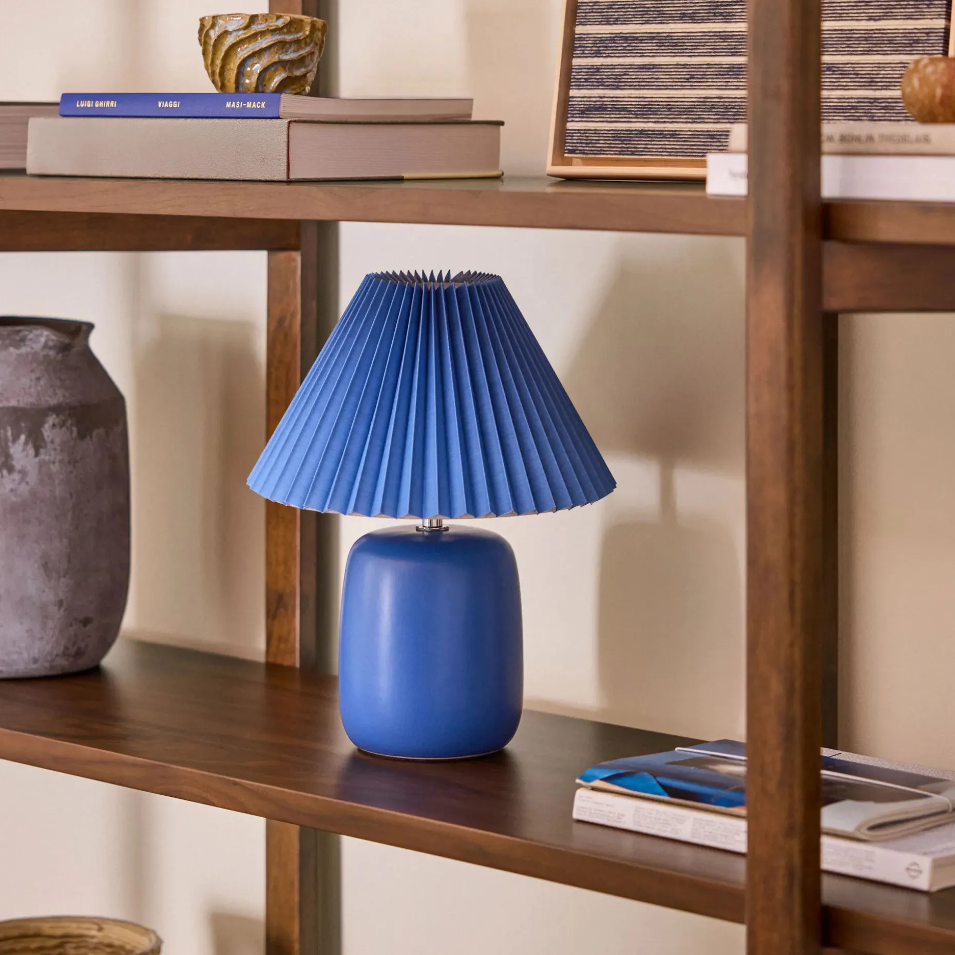 Joplin Table Lamp - Ceramic Cerulean