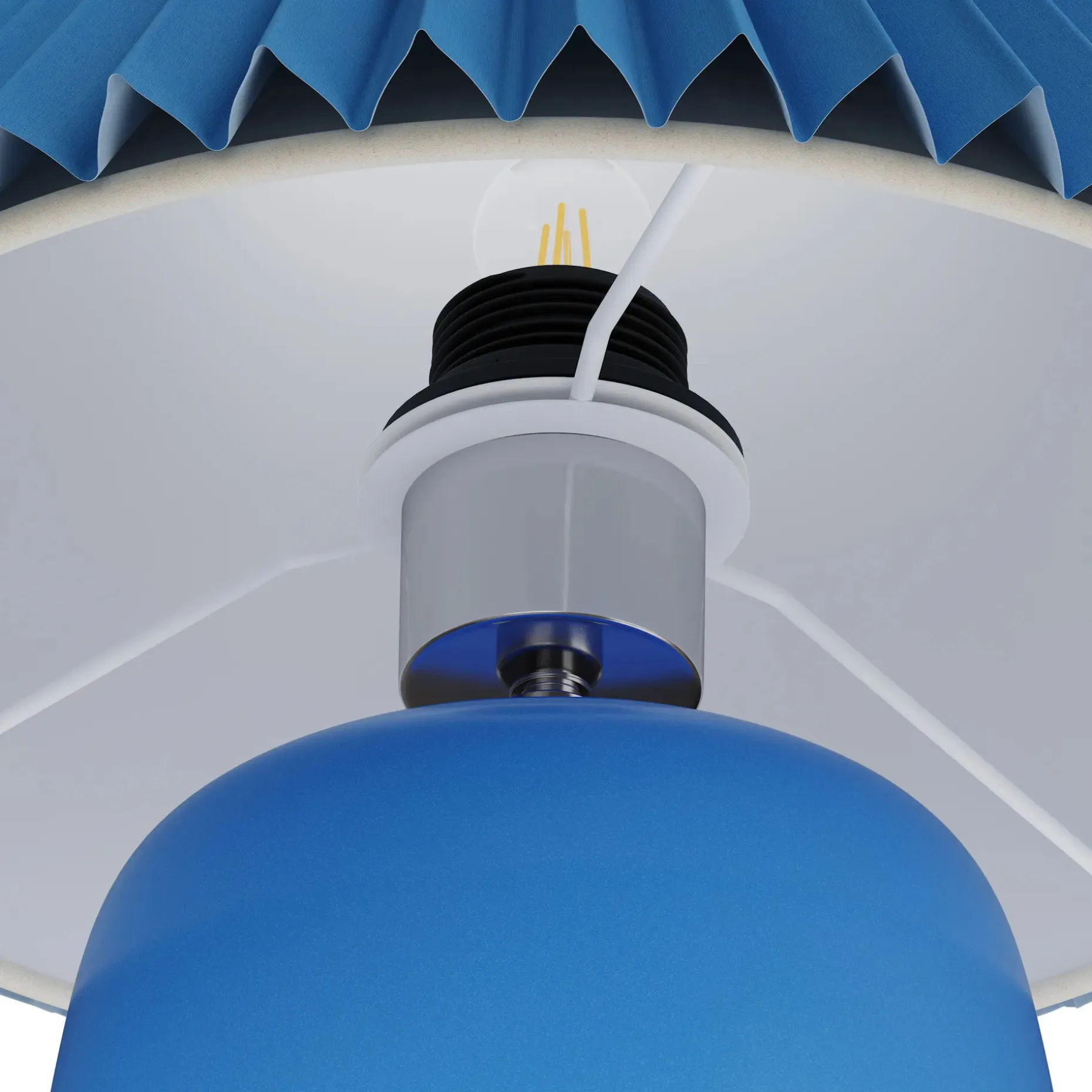 Joplin Table Lamp - Ceramic Cerulean