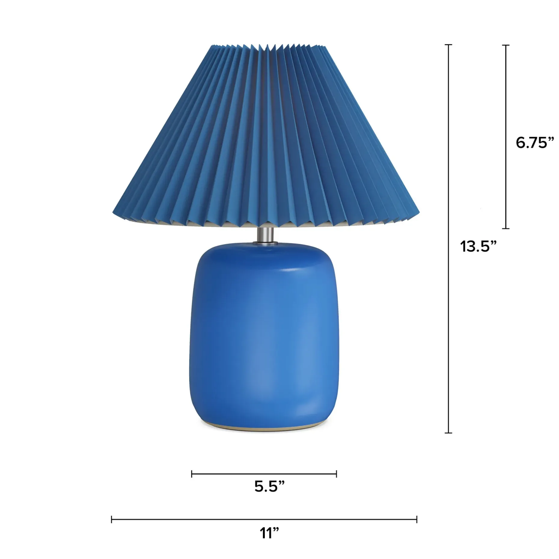 Joplin Table Lamp - Ceramic Cerulean
