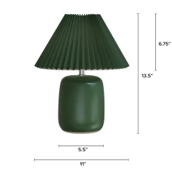 Joplin Table Lamp - Ceramic Evergreen