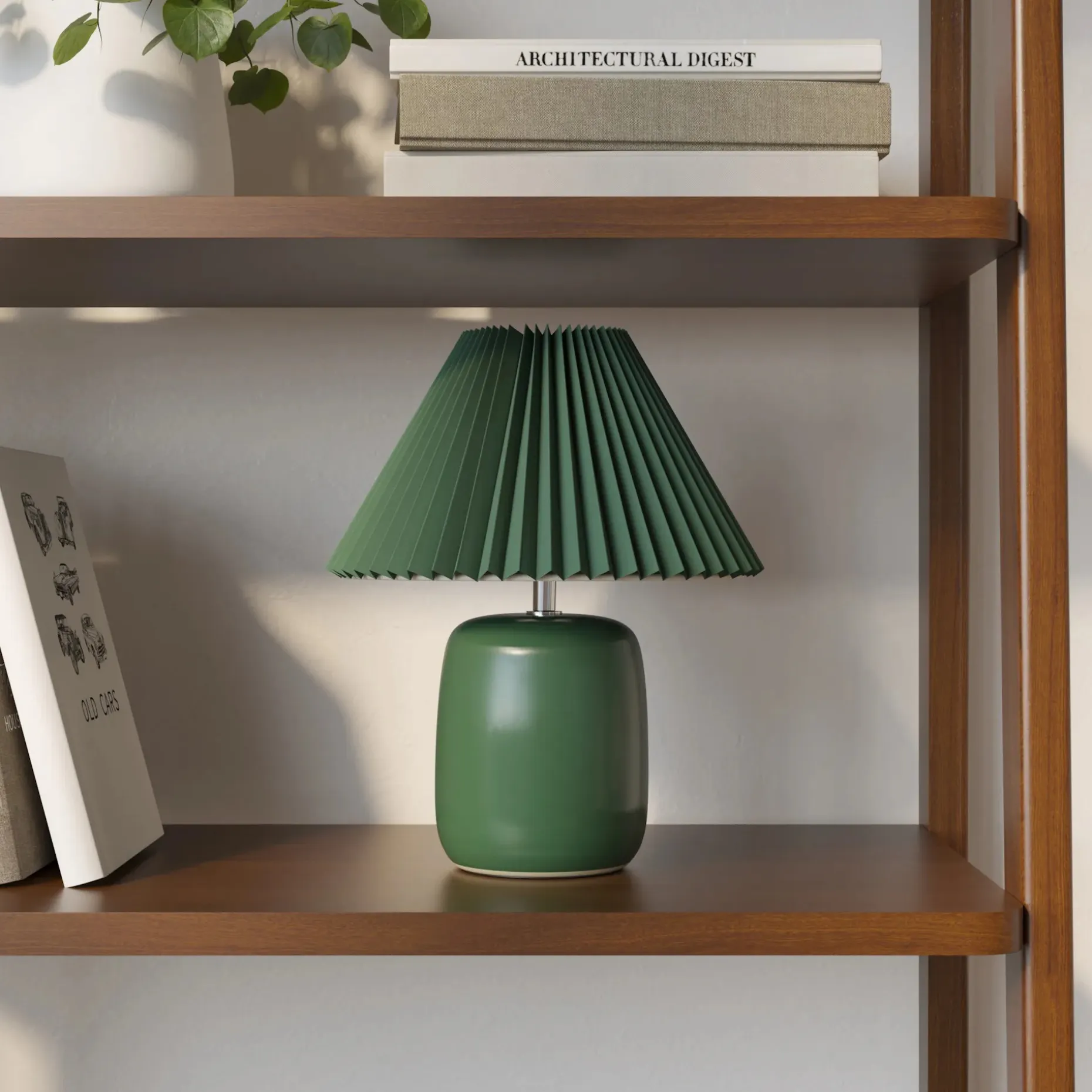 Joplin Table Lamp - Ceramic Evergreen