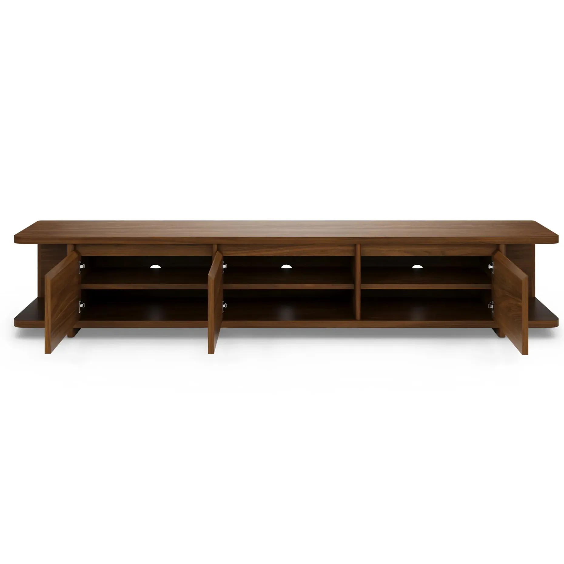 Judith 79" Low Media Unit - Walnut