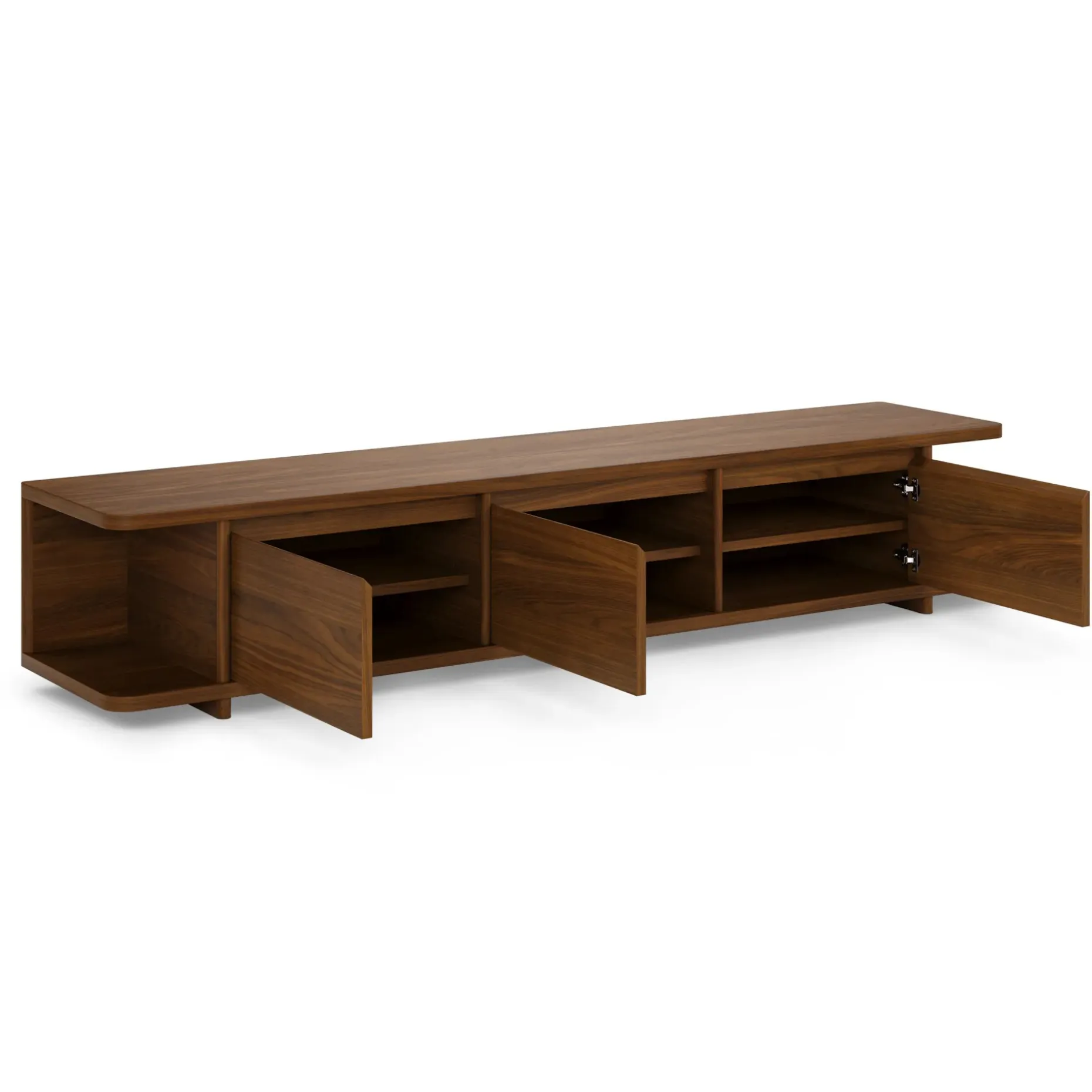 Judith 79" Low Media Unit - Walnut