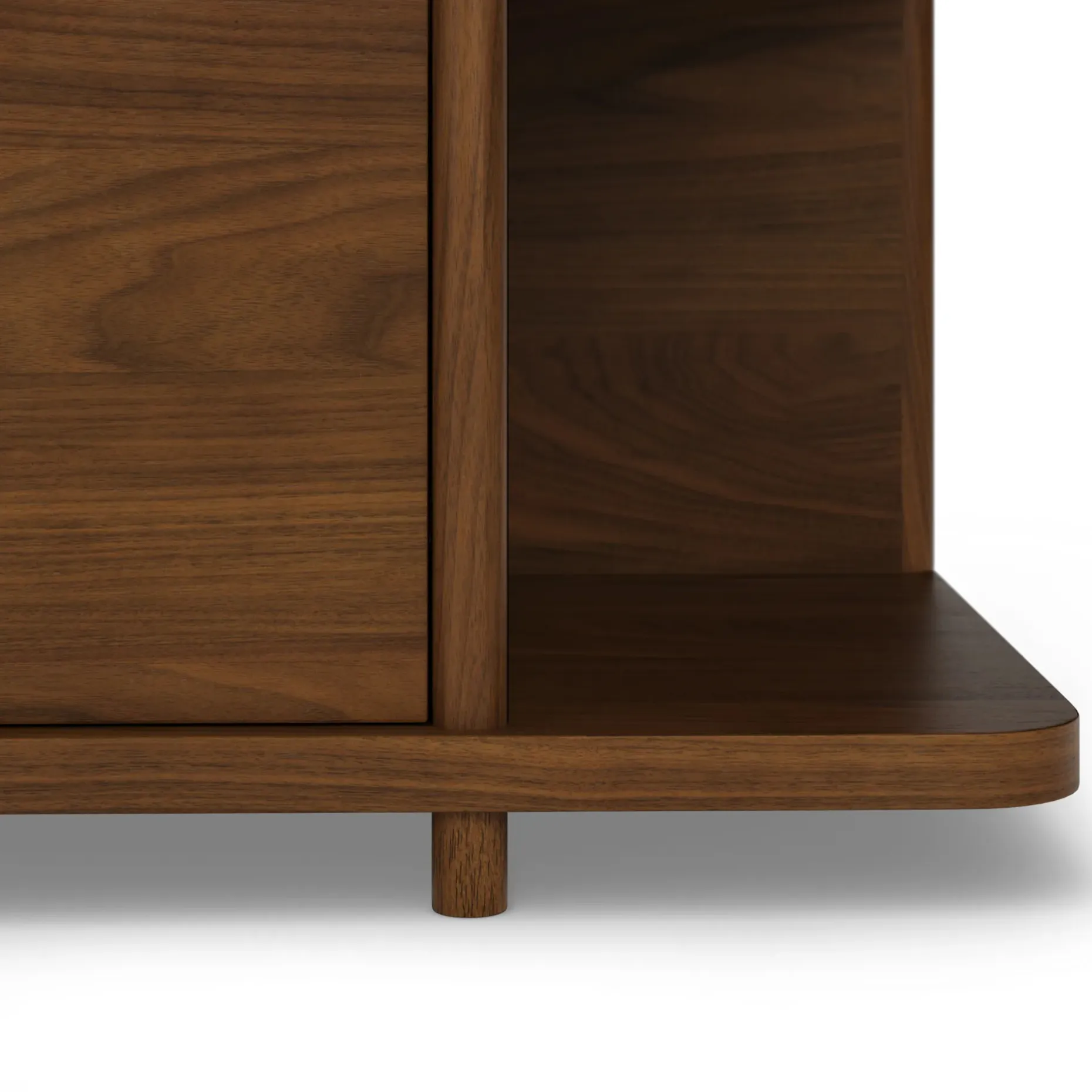 Judith 79" Low Media Unit - Walnut