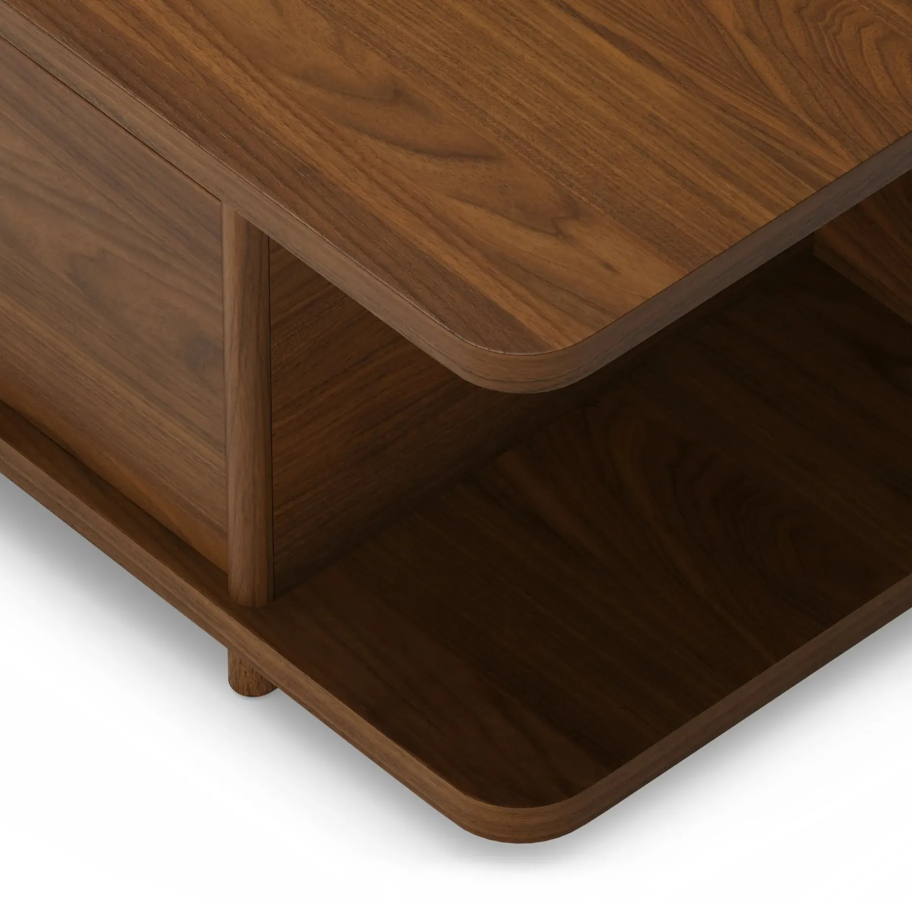 Judith 79" Low Media Unit - Walnut