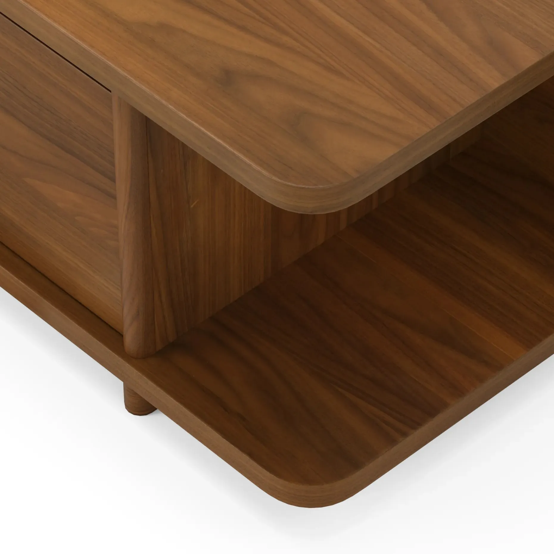 Judith 63" Low Media Unit - Walnut