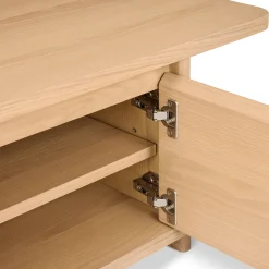 Judith 79" Low Media Unit - White Oak
