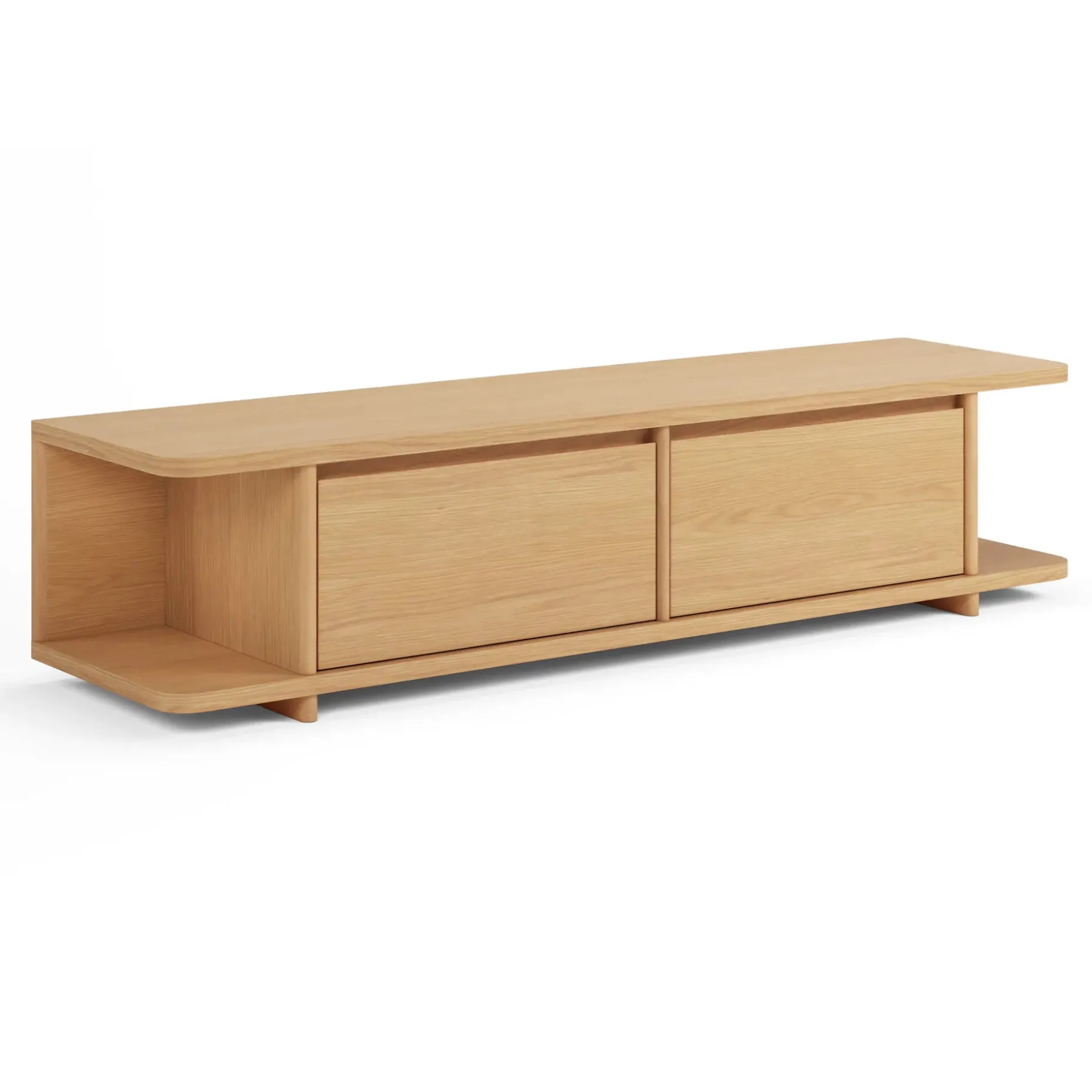 Judith 63" Low Media Unit - White Oak
