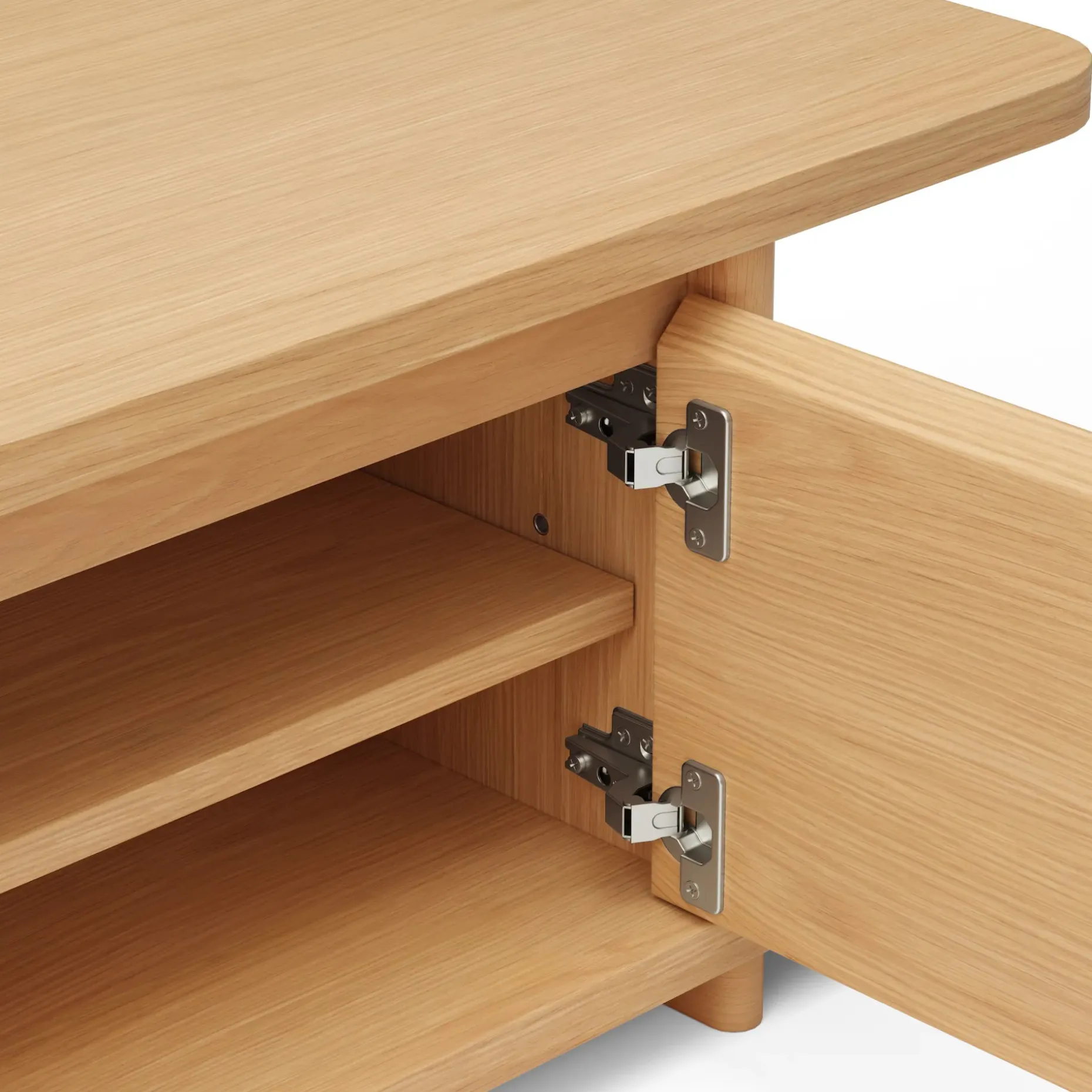 Judith 63" Low Media Unit - White Oak