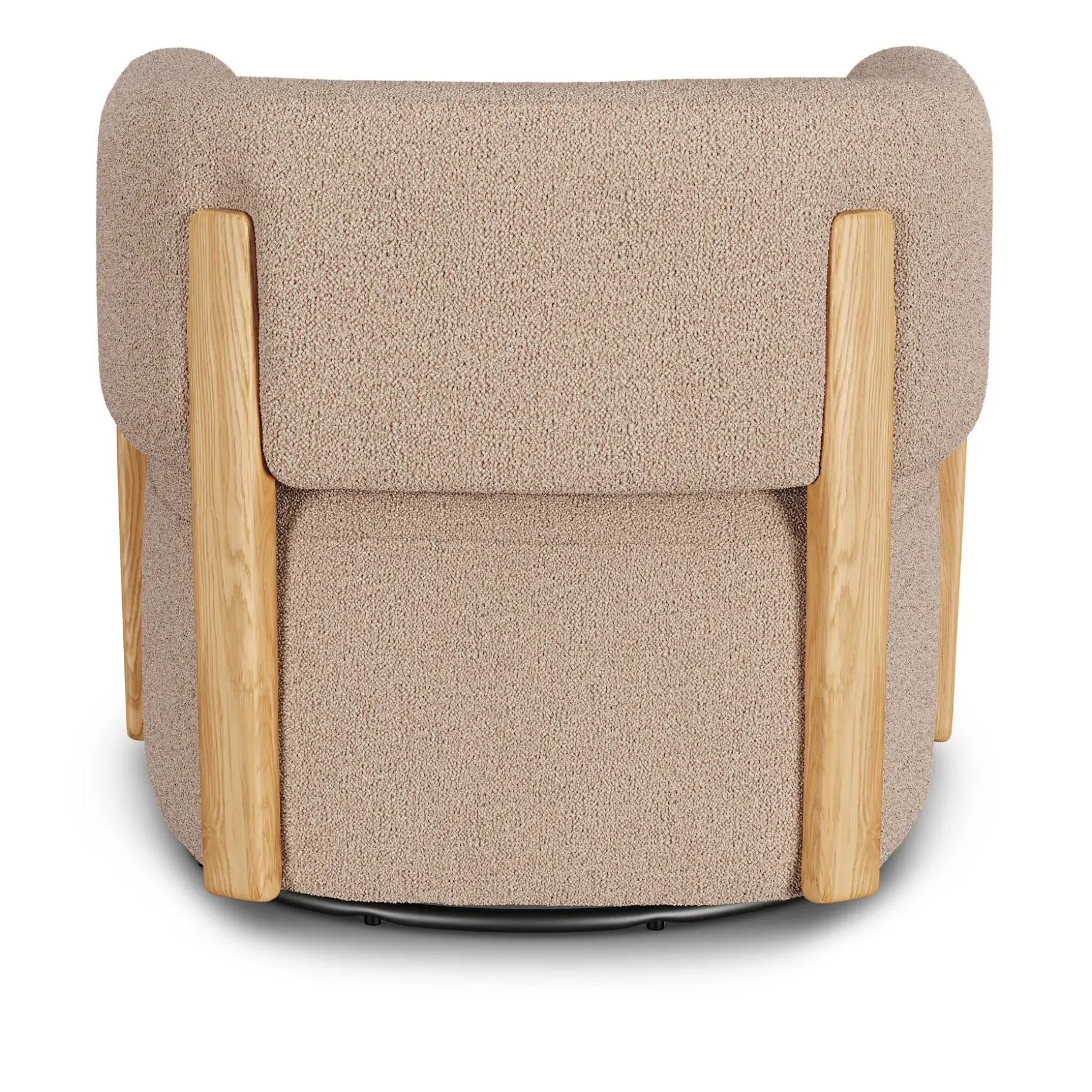 Julie 32" Swivel Chair - Sandstone Wool Bouclé