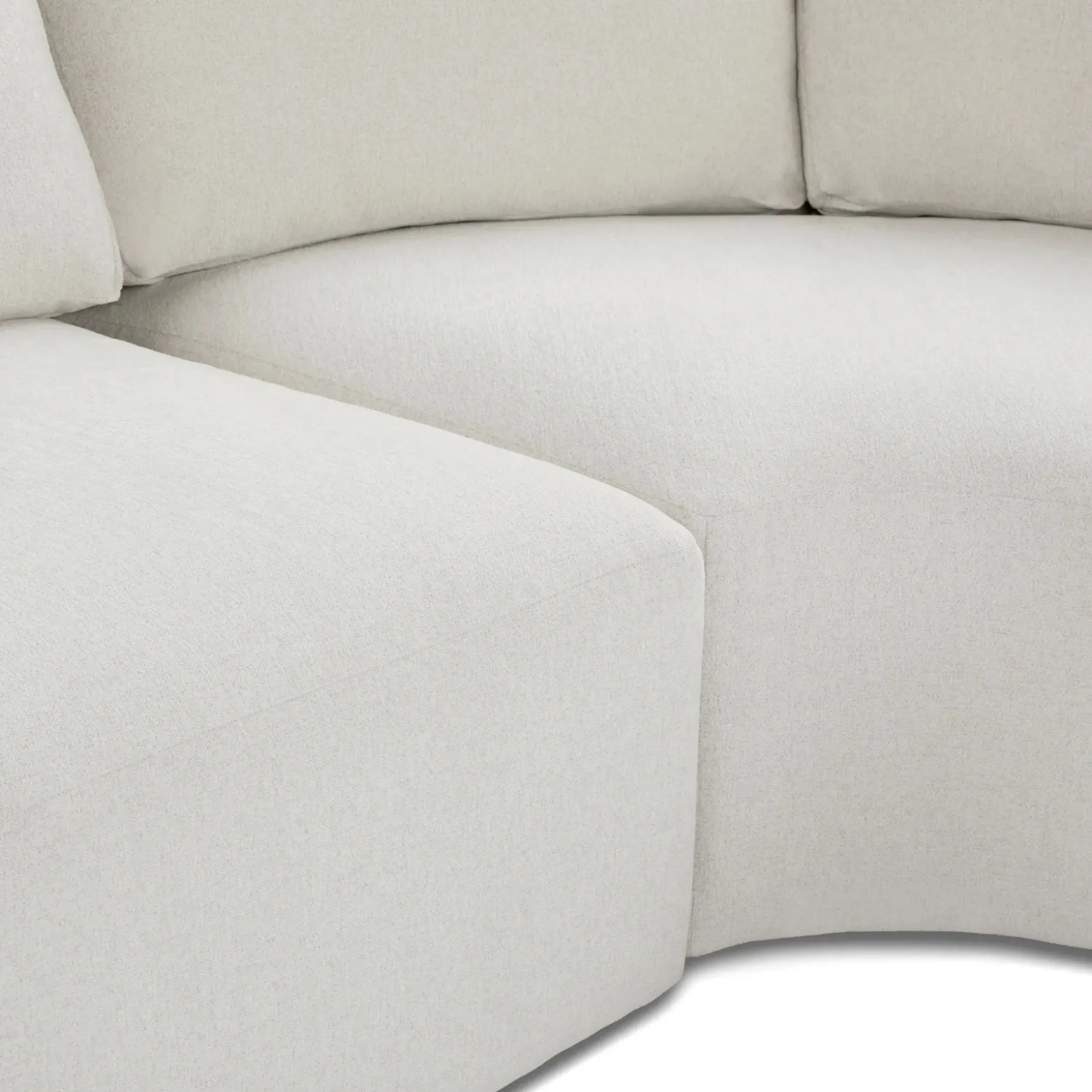 Juni 124.5" Left Conversational Sectional - Clover Ivory