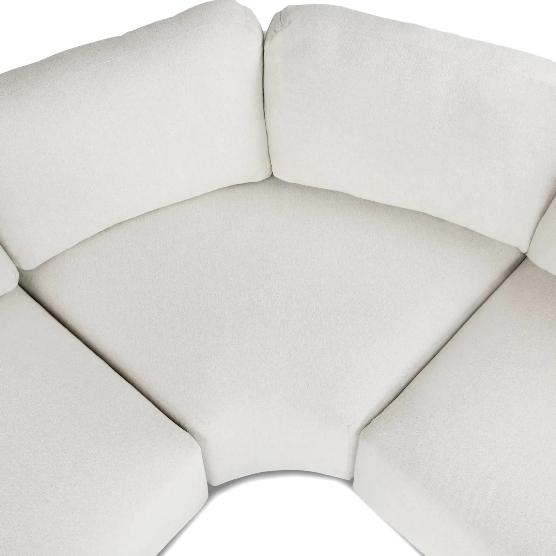 Juni 124.5" Left Conversational Sectional - Clover Ivory