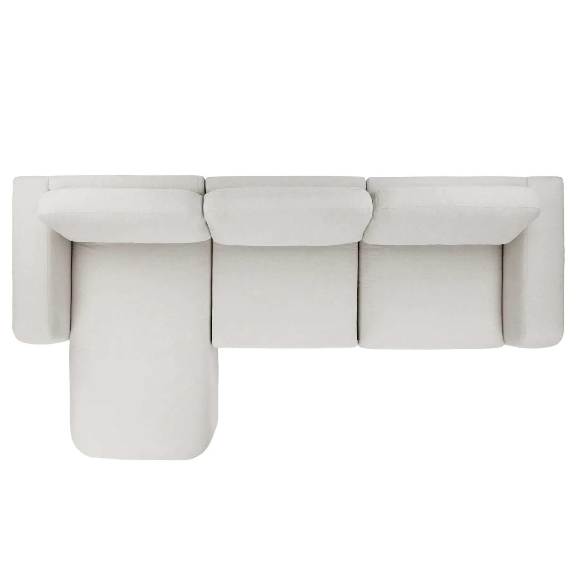 Juni 120.5" Left Sectional - Clover Ivory