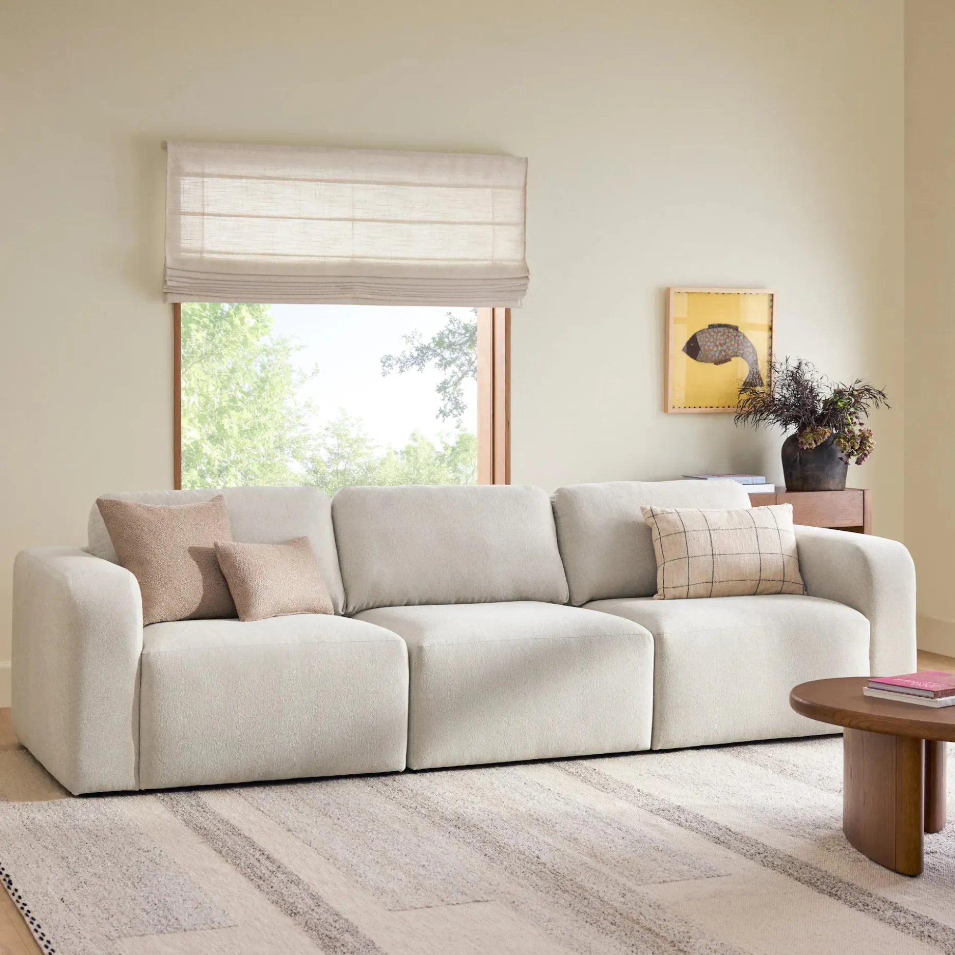 Juni 120.5" Modular Sofa - Clover Ivory