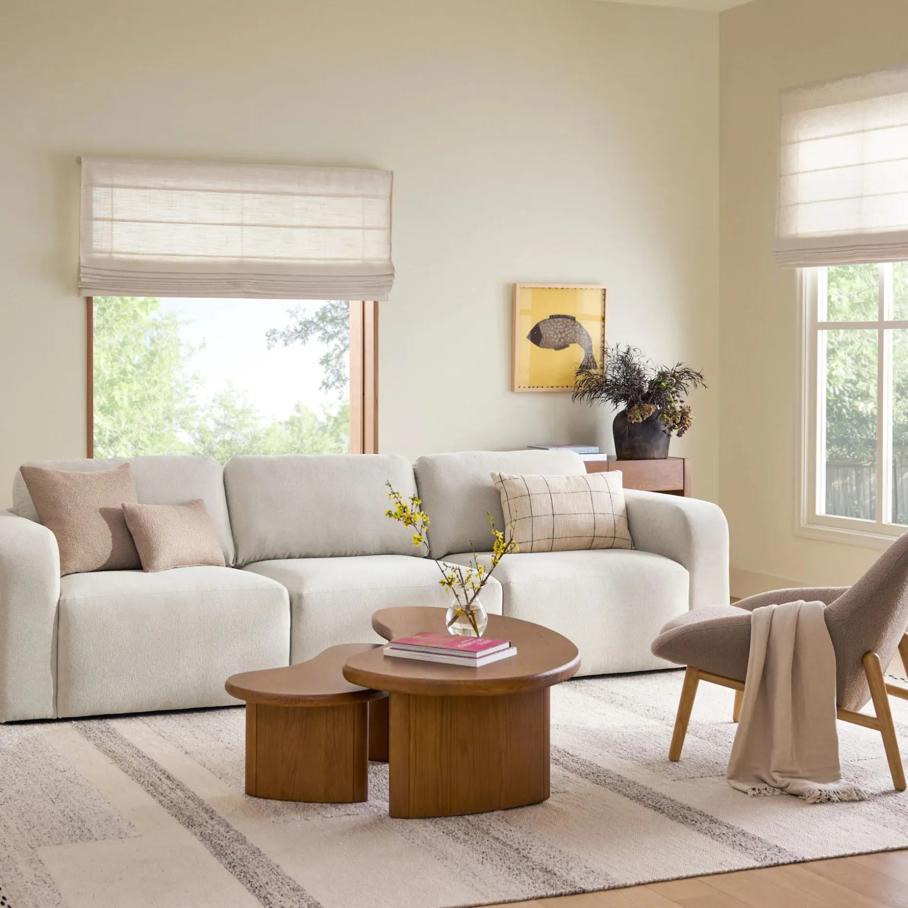 Juni 120.5" Modular Sofa - Clover Ivory