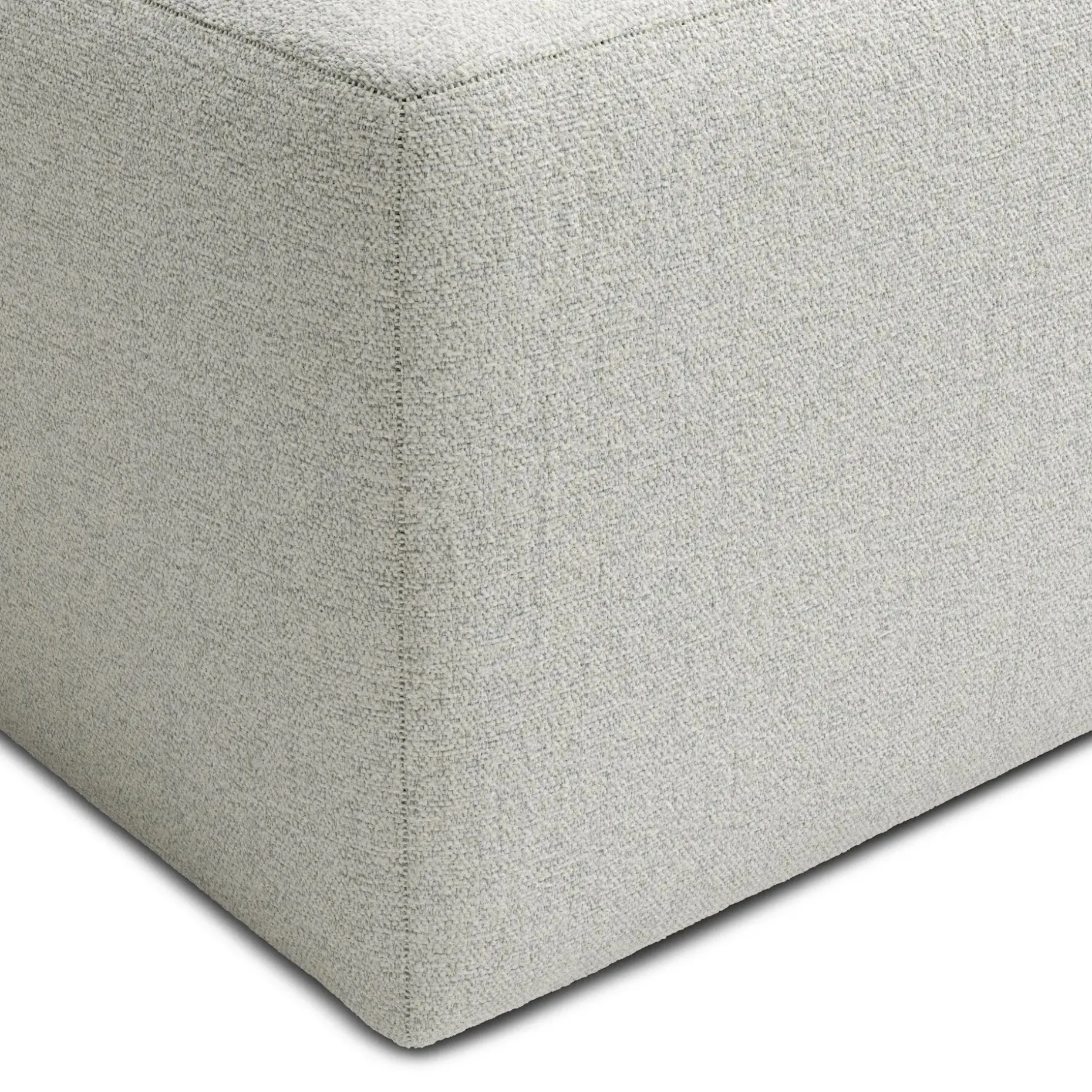 Juni 34" Ottoman - Clover Ivory